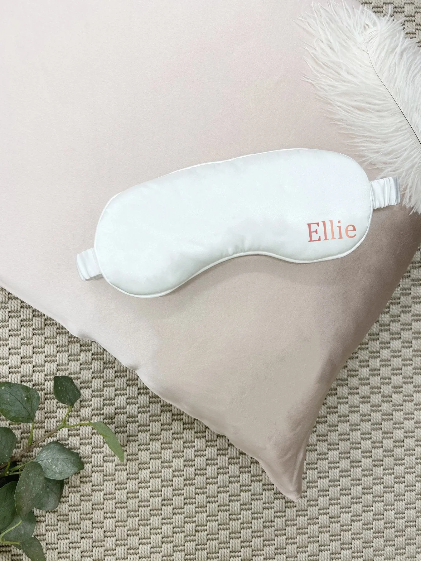 100% Mulberry Silk Sleep Mask / Ivory