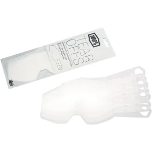 100% Racecraft/Accuri/Strata MX Goggle Tear-Offs — Laminated - (2) 7 Pack
