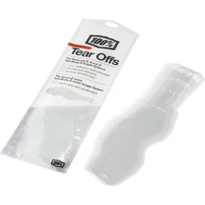 100% Youth Accuri 2/Strata 2 Goggle Tear-Offs - 20 Pack