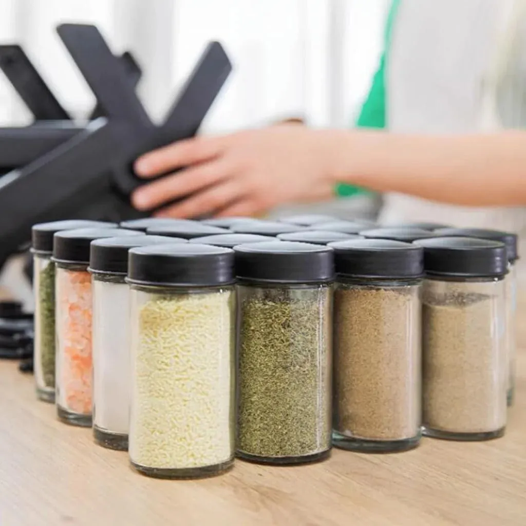 18 Jars Rotating Spice Racks