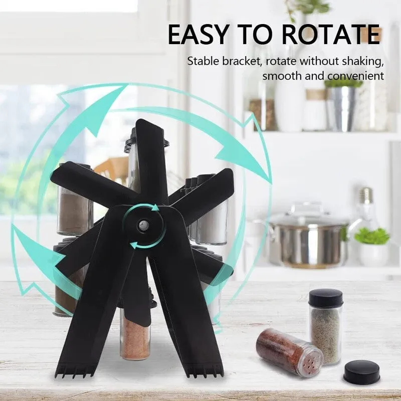 18 Jars Rotating Spice Racks