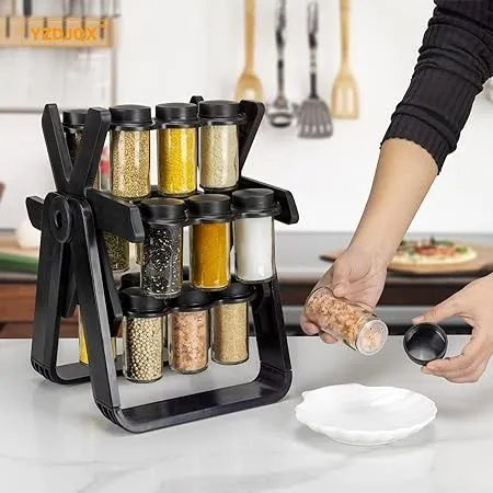 18 Jars Rotating Spice Racks