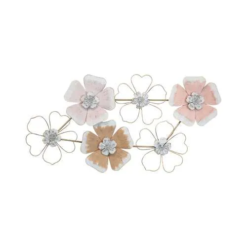 3D-Layered Flower Wall Art with Matte Finish
