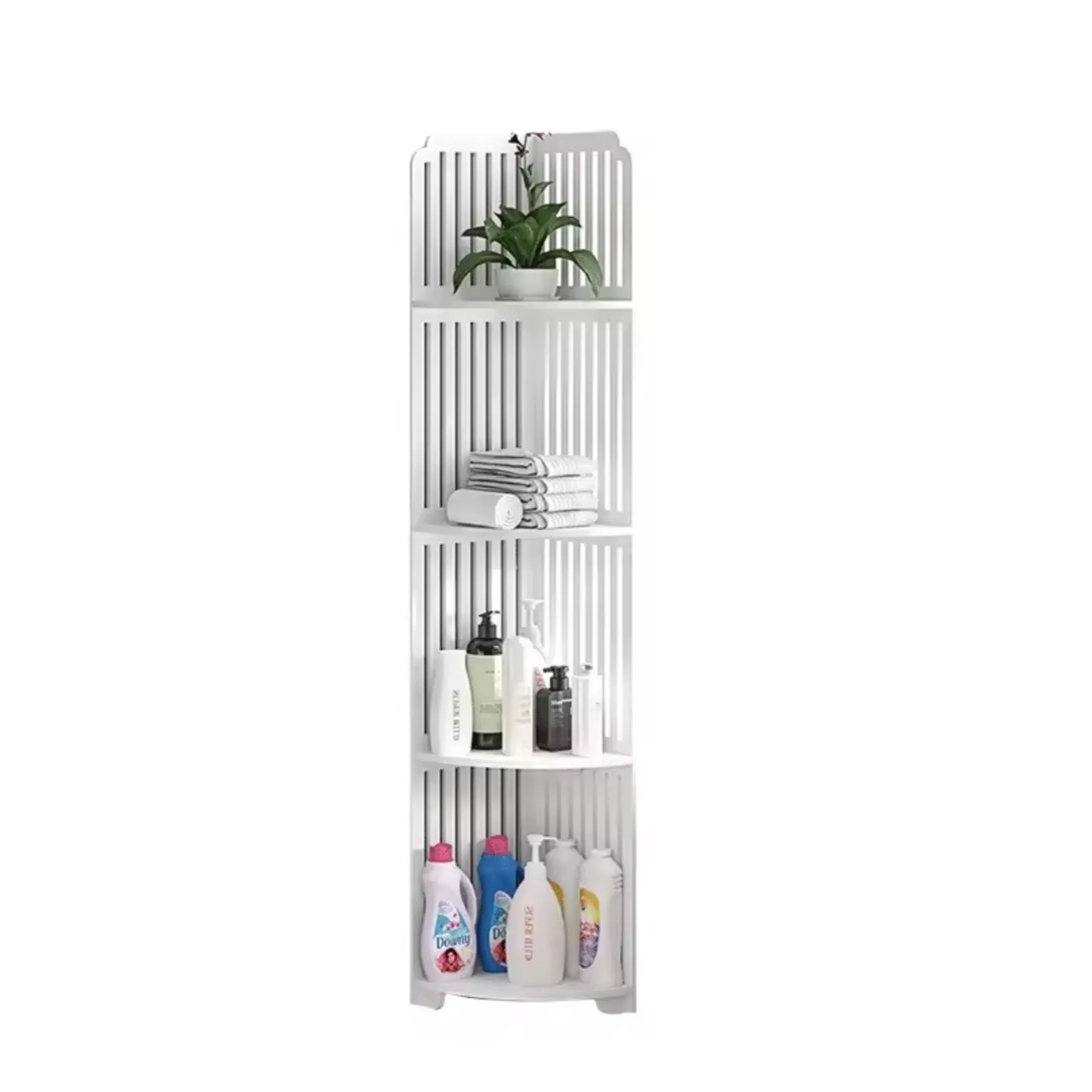 4-Tier Multi-Functional Space Saving Bathroom Corner Shelf Rack Gc-44