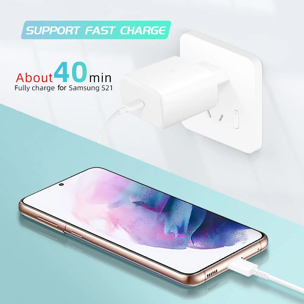 45W USB-C Wall Charger with Fast Charge PD Adapter for iPhone 12/12 mini/12 Pro/12 Pro Max/11/11 Pro/Pro Max/14/14 Pro/14 Plus/15/15 plus/15 pro/15 pro max