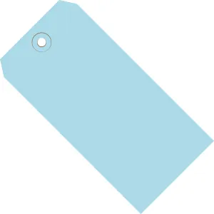 5 1/4 x 2 5/8" Light Blue 13 Pt. Shipping Tags