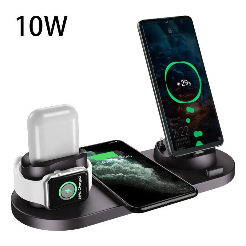6-in-1 Wireless Charger Station for Fast Charging
