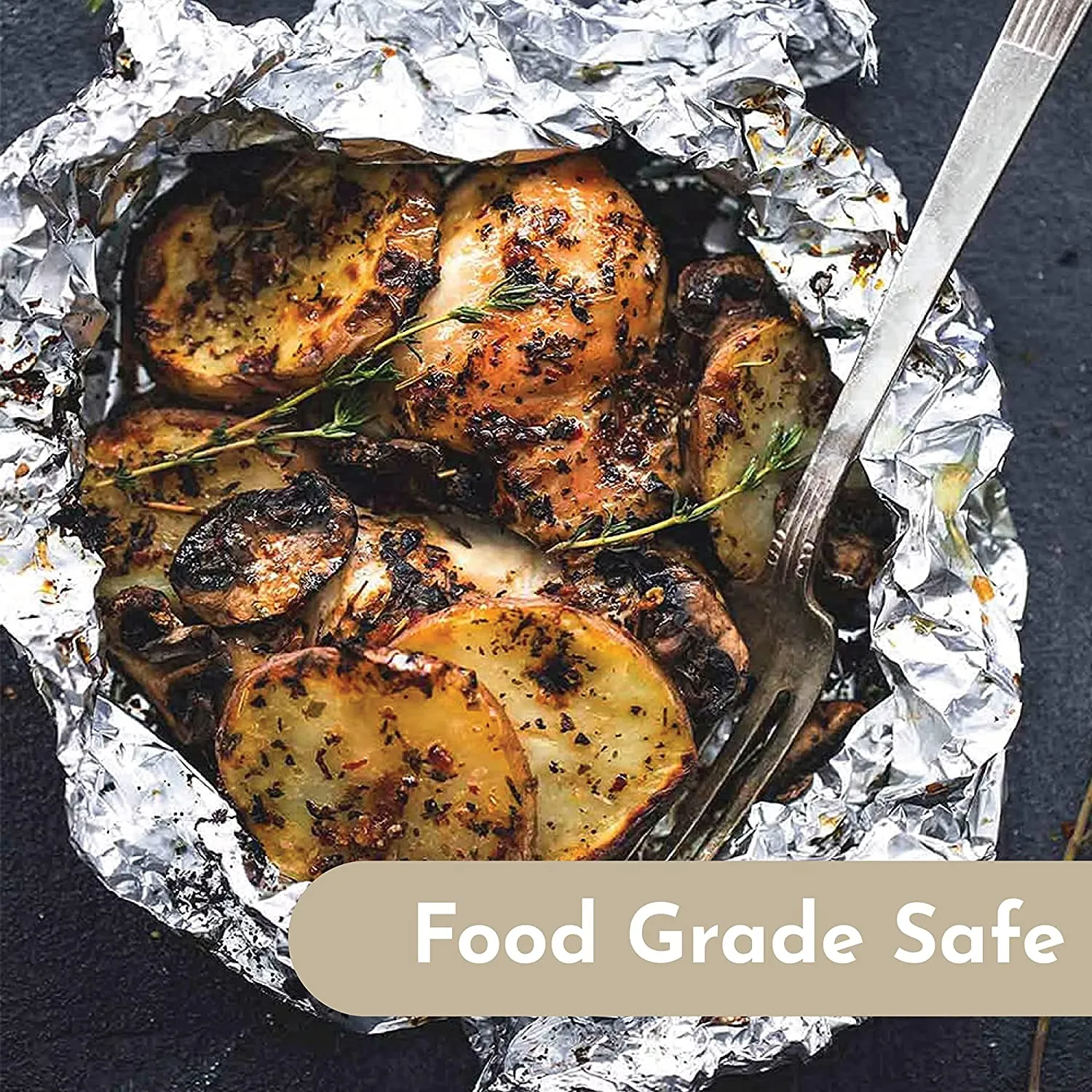 Aluminum Foil Food Wrap | Premium Quality- 21 Meters (Pack of 2)