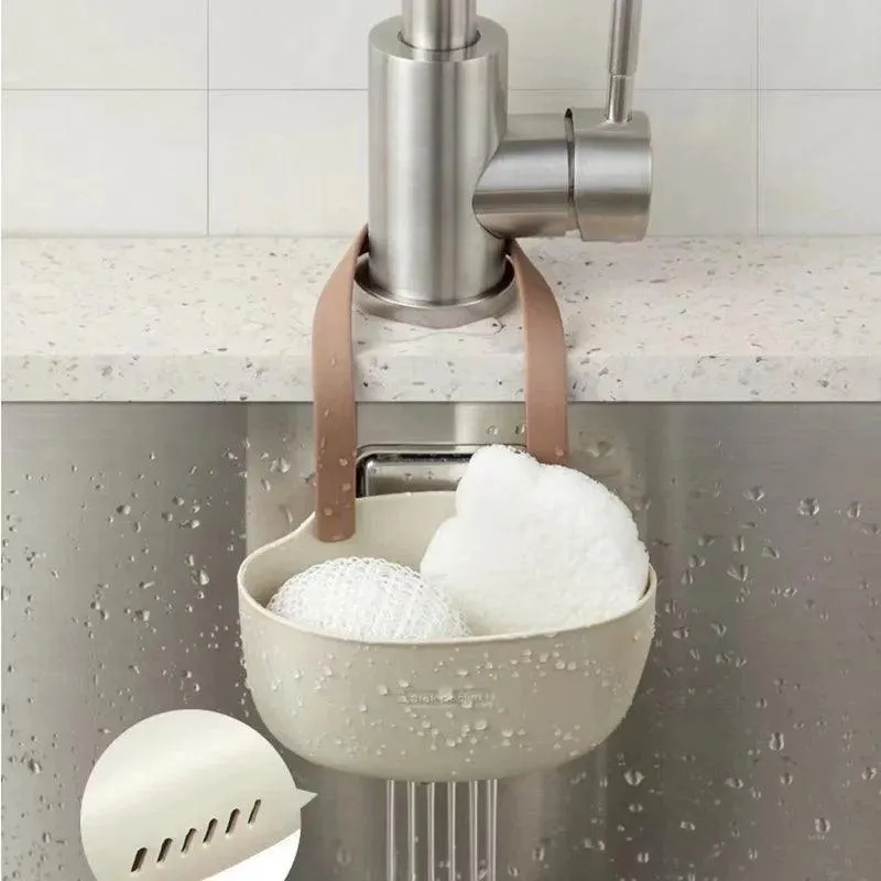 Aluminum Sink Caddy: Versatile Space-Saving Organizer for Kitchen & Bath