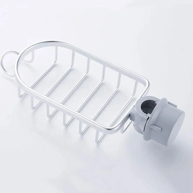 Aluminum Sink Caddy: Versatile Space-Saving Organizer for Kitchen & Bath
