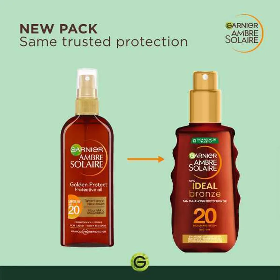Ambre Solaire Ideal Bronze Protective Oil Spray SPF 20  150ml