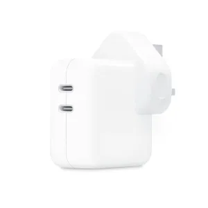 Apple 35W Dual Usb-C Port Power Adapter - Power Adapter - 35 Watt - Output Connectors: 2 - United Kingdom - For 10.2-Inc