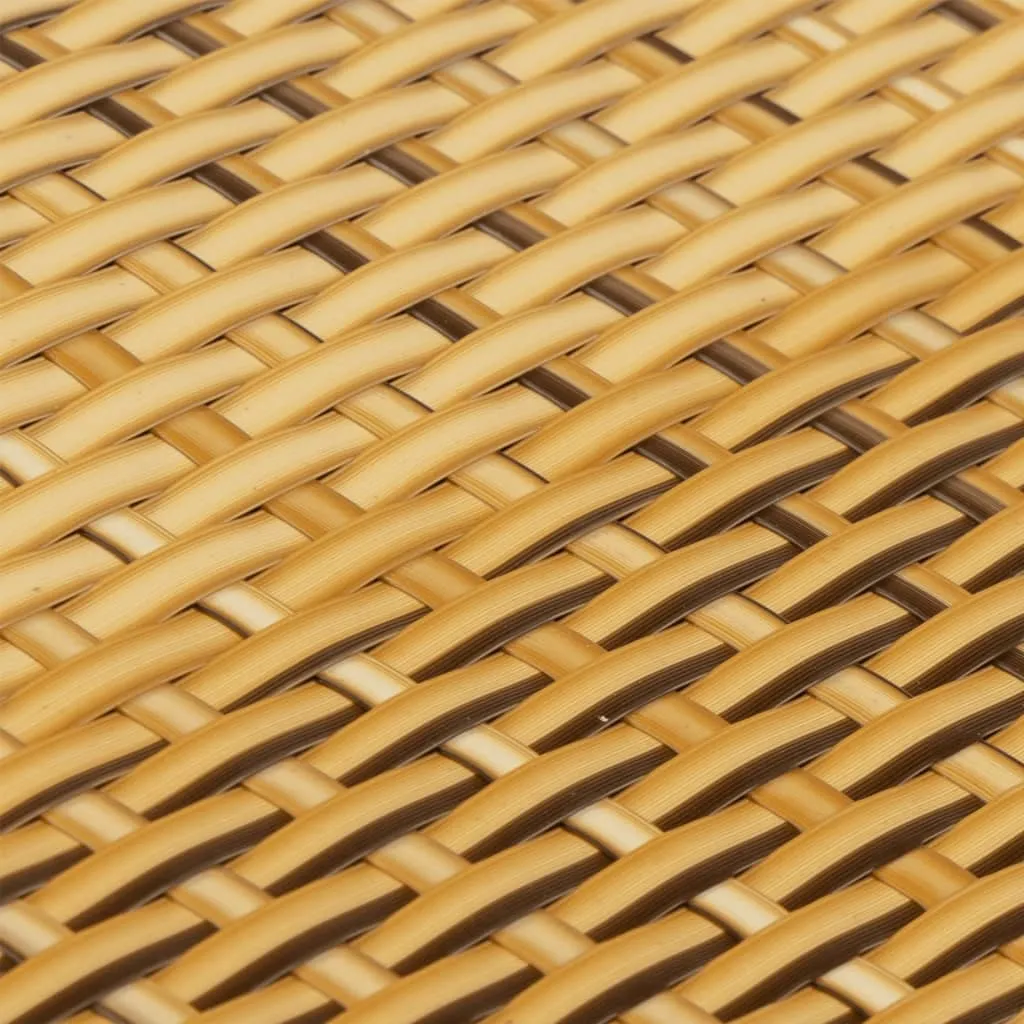 Balcony Screen Light Brown 400x100 cm Poly Rattan