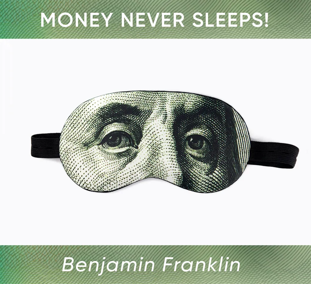 Benjamin Franklin Sleep Mask ($100)