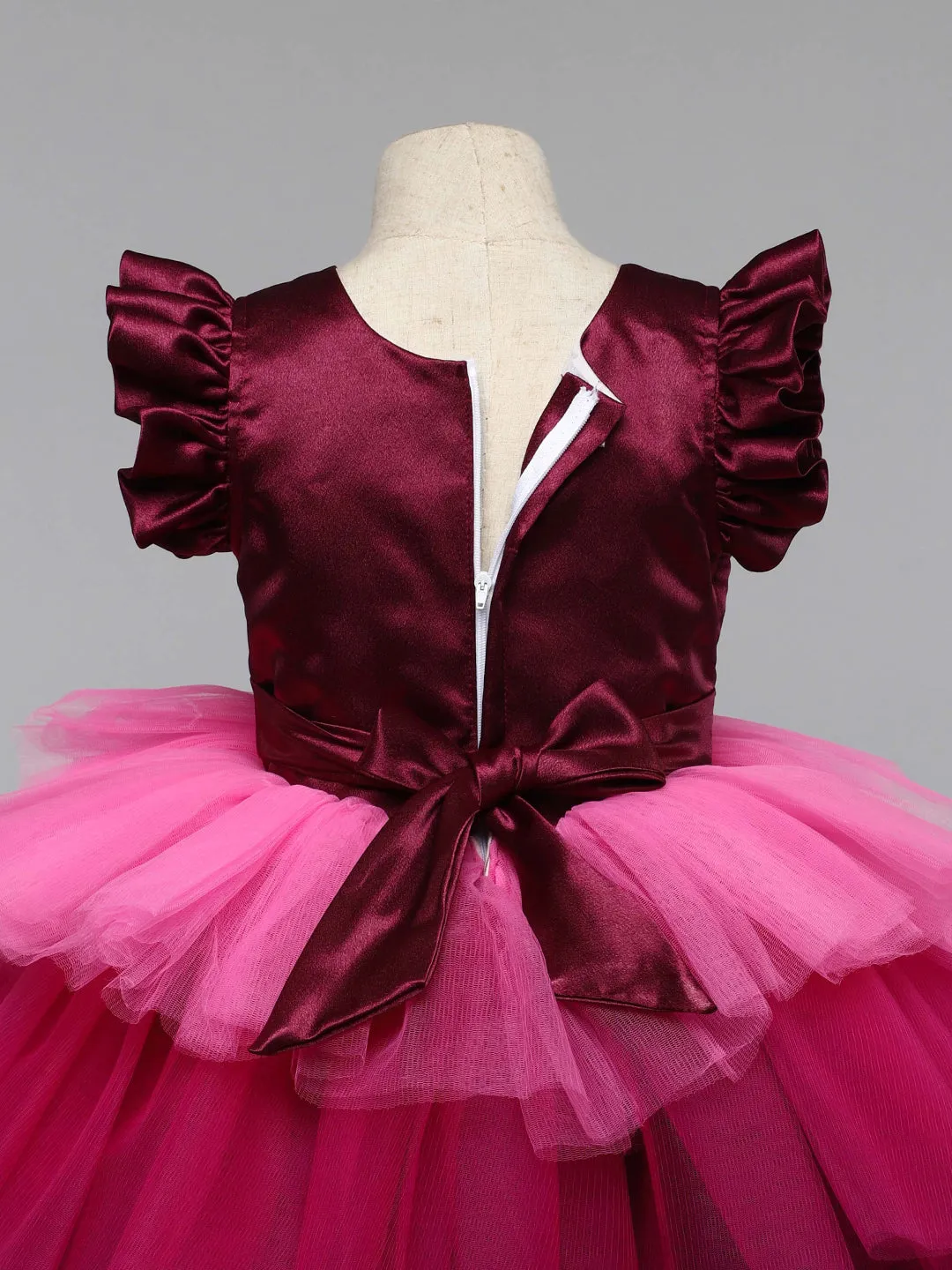 Berry Layered Party  Frock