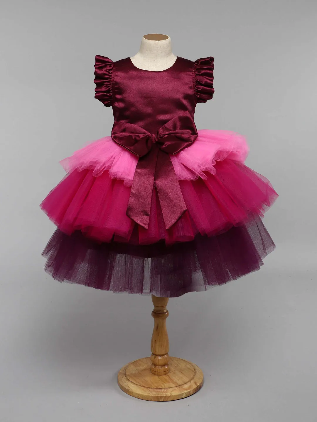 Berry Layered Party  Frock