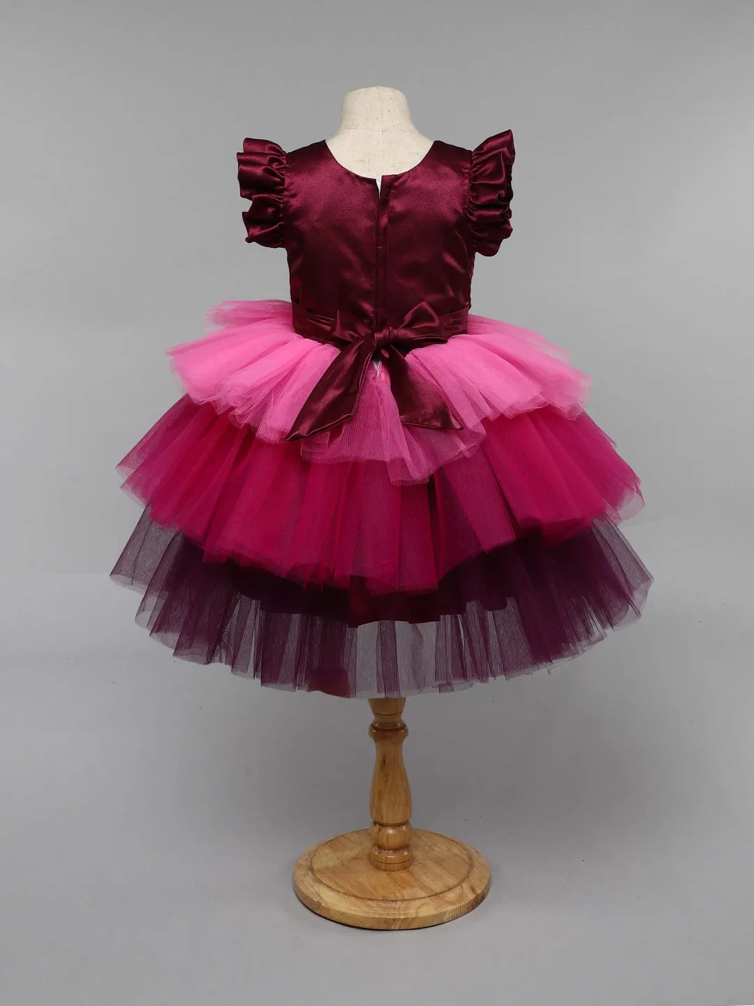 Berry Layered Party  Frock