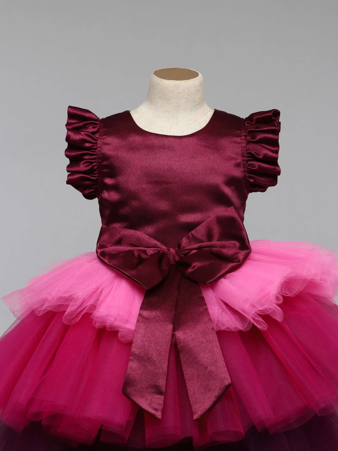 Berry Layered Party  Frock