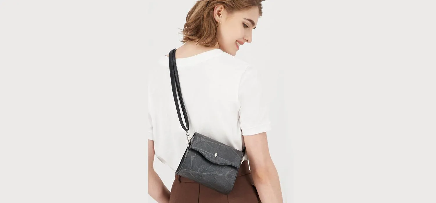 Box Vegan Crossbody Bag