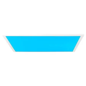 Brilliant 1 Light 40W Abie LED Square Ceiling Panel - White | G90319/05