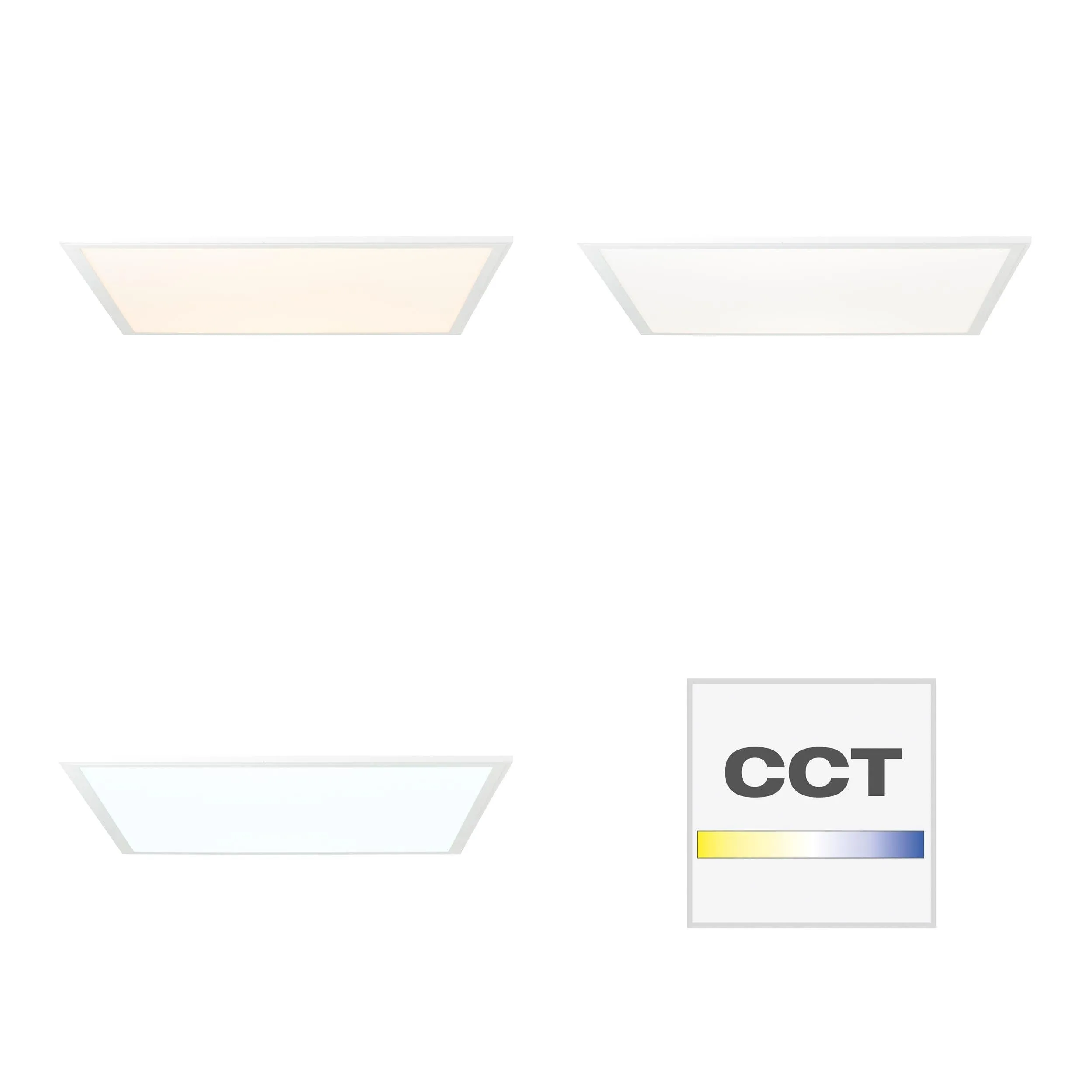 Brilliant 1 Light 40W Abie LED Square Ceiling Panel - White | G90319/05