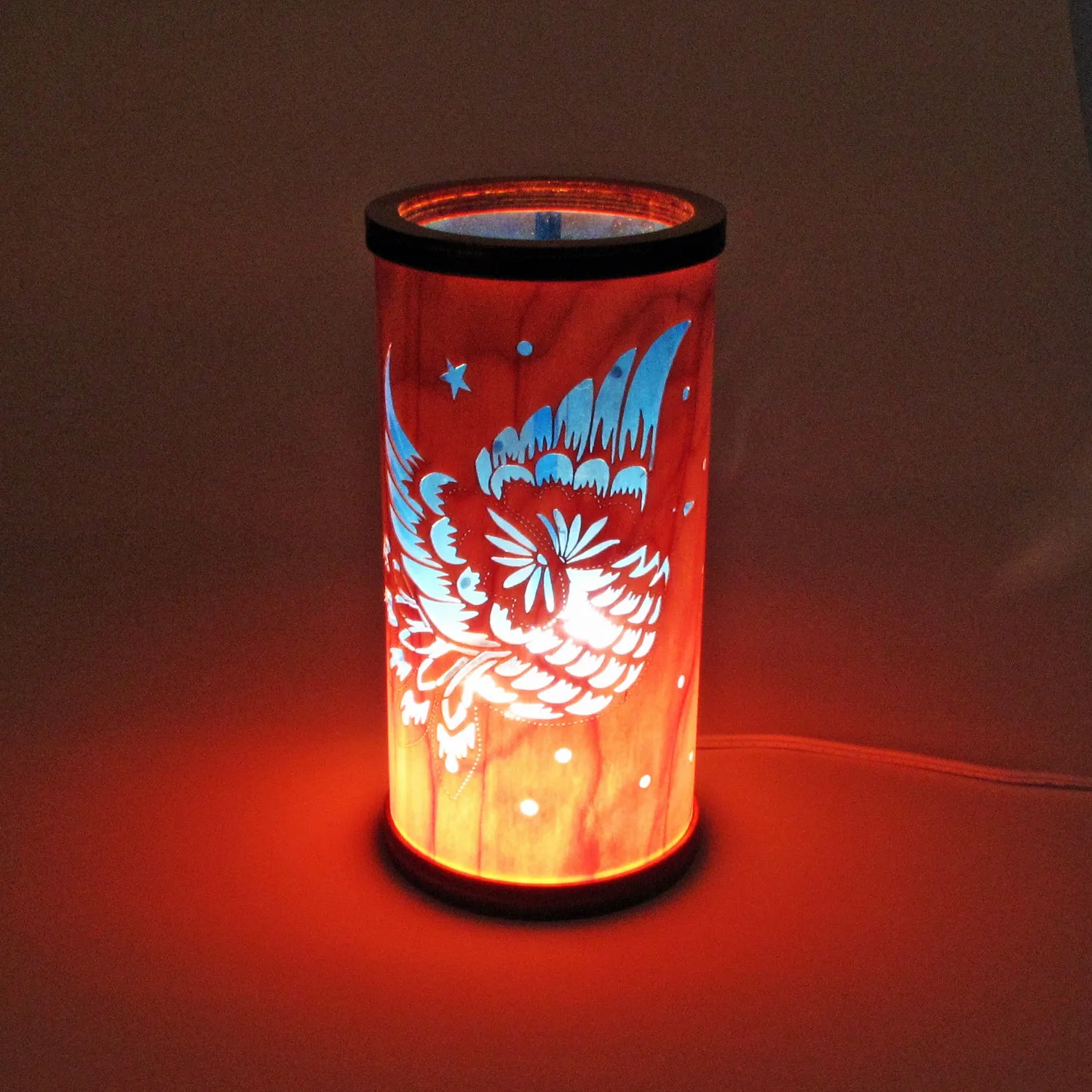 Cherry Veneer Column Light - Dove