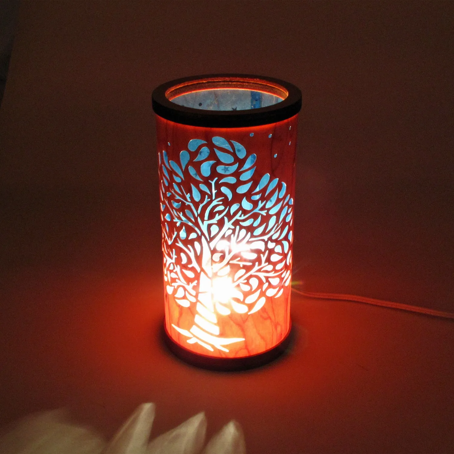 Cherry Veneer Column Light - Tree