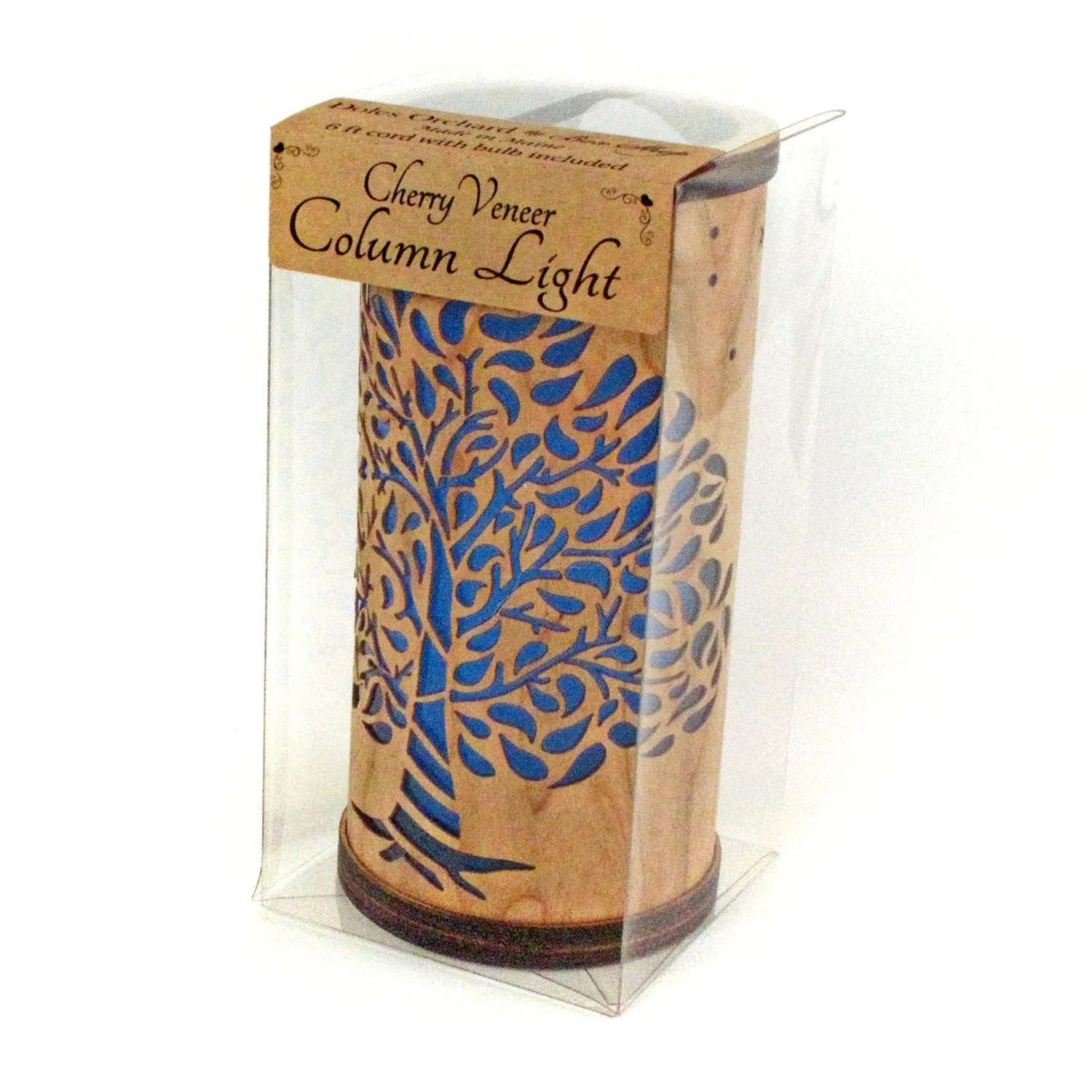 Cherry Veneer Column Light - Tree