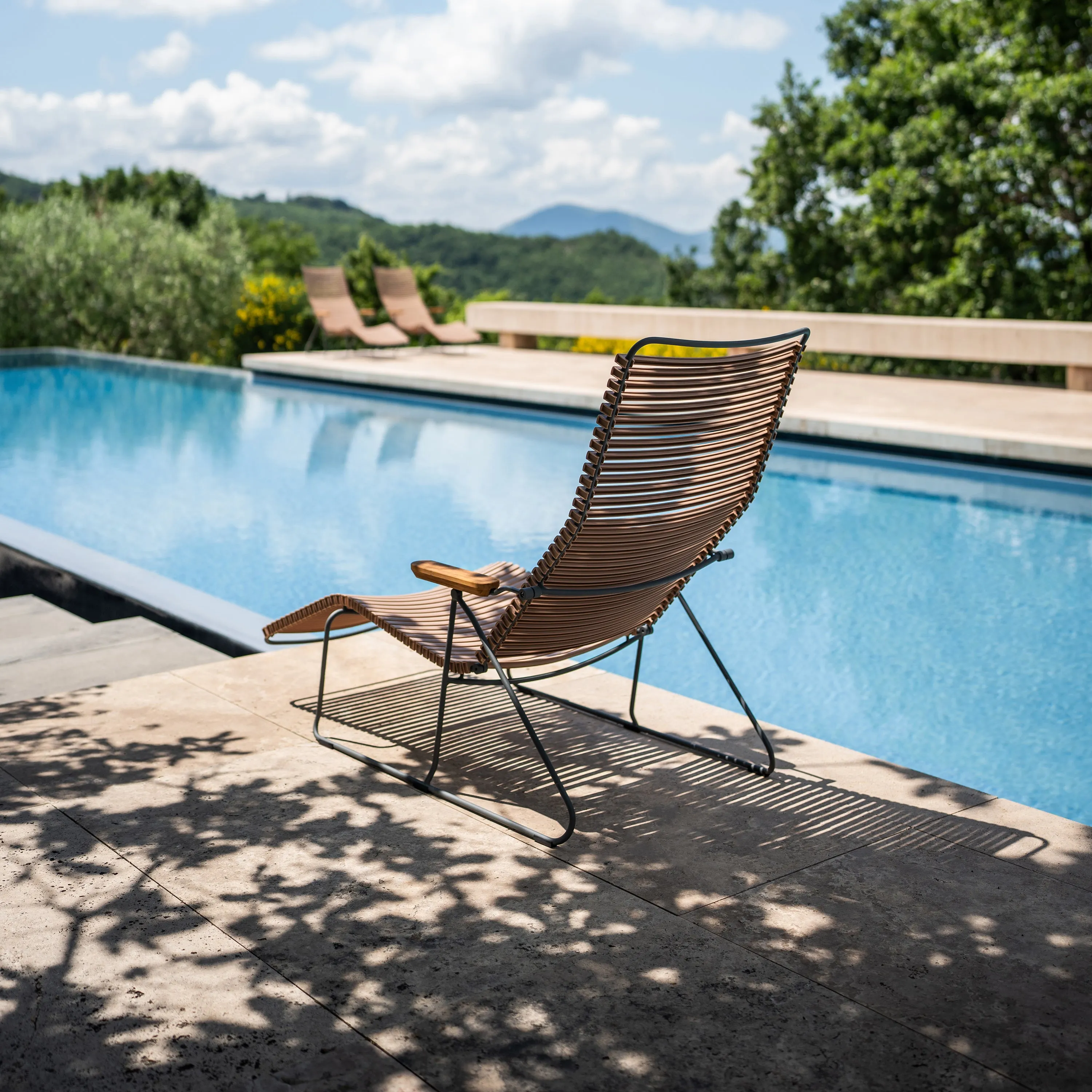 Click Outdoor Sunlounger