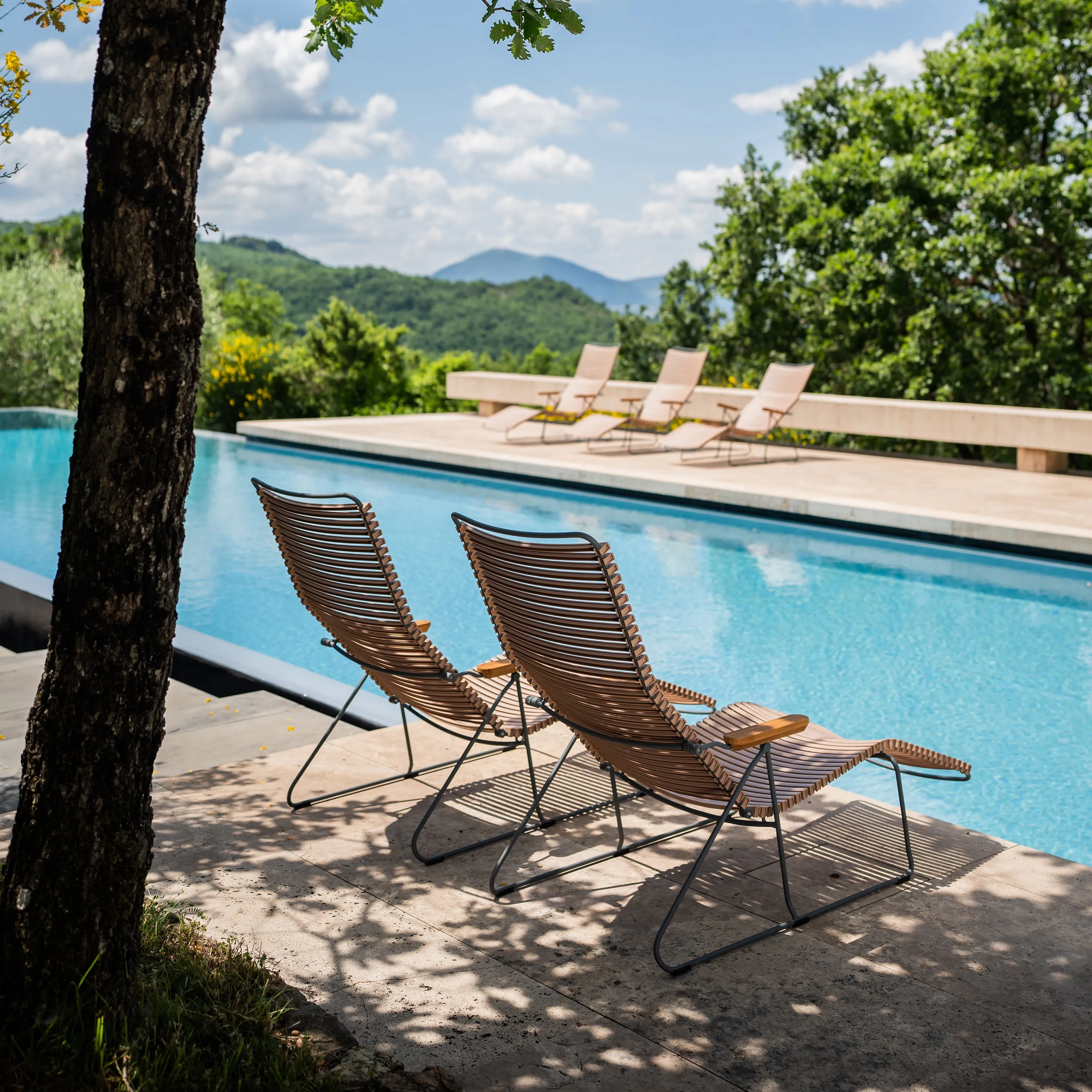 Click Outdoor Sunlounger