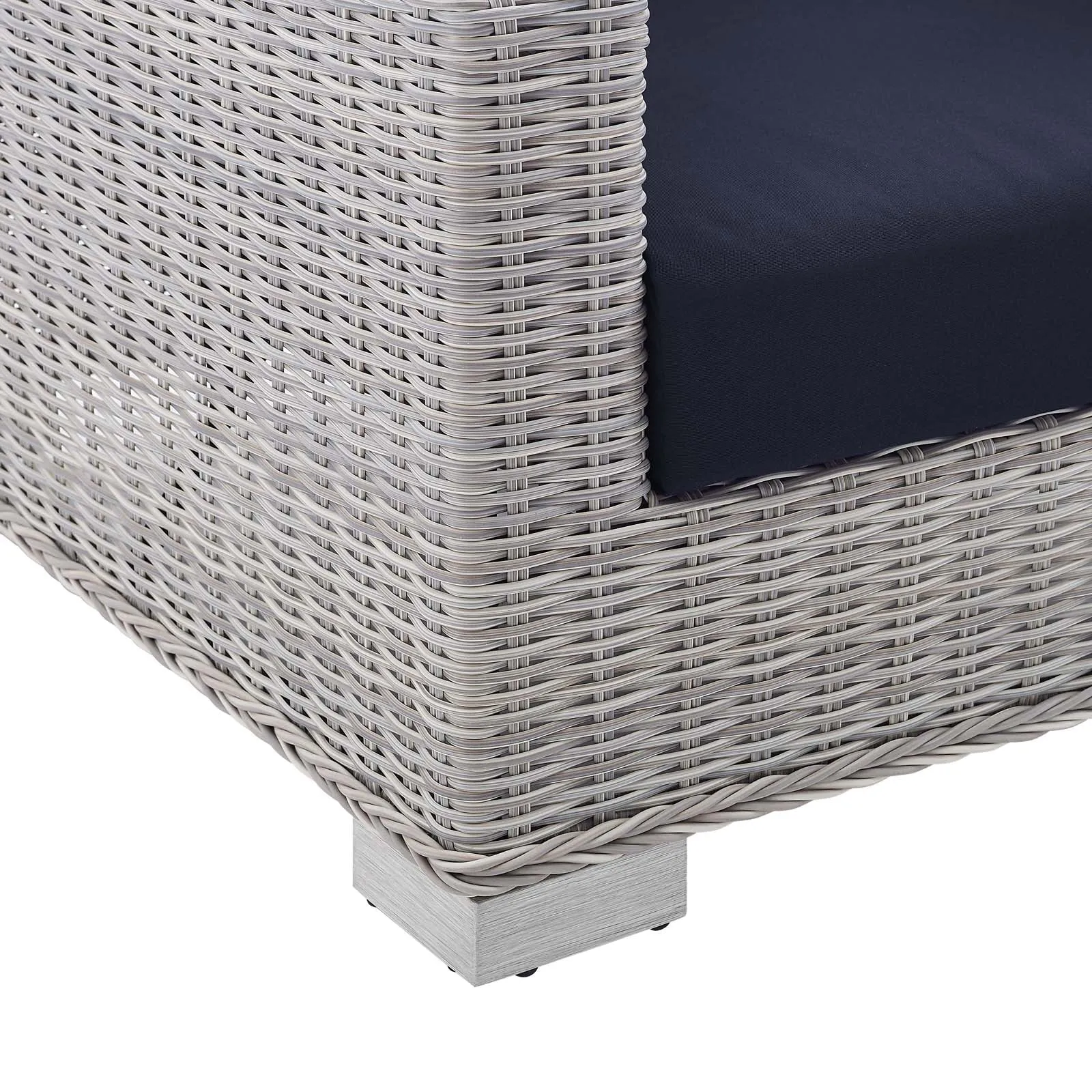 Conway Sunbrella Outdoor Patio Wicker Rattan Sofa