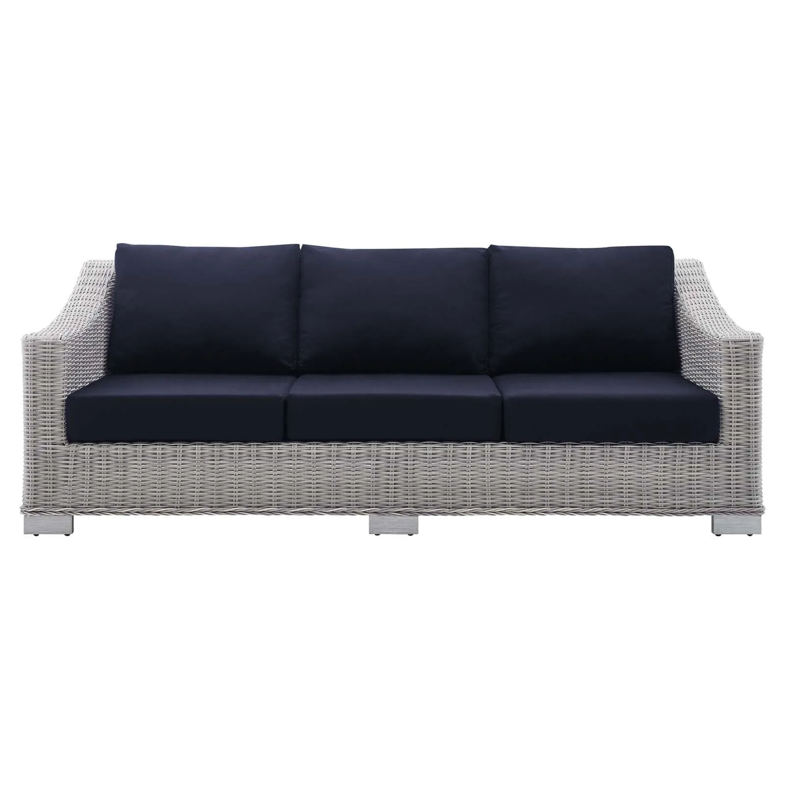 Conway Sunbrella Outdoor Patio Wicker Rattan Sofa