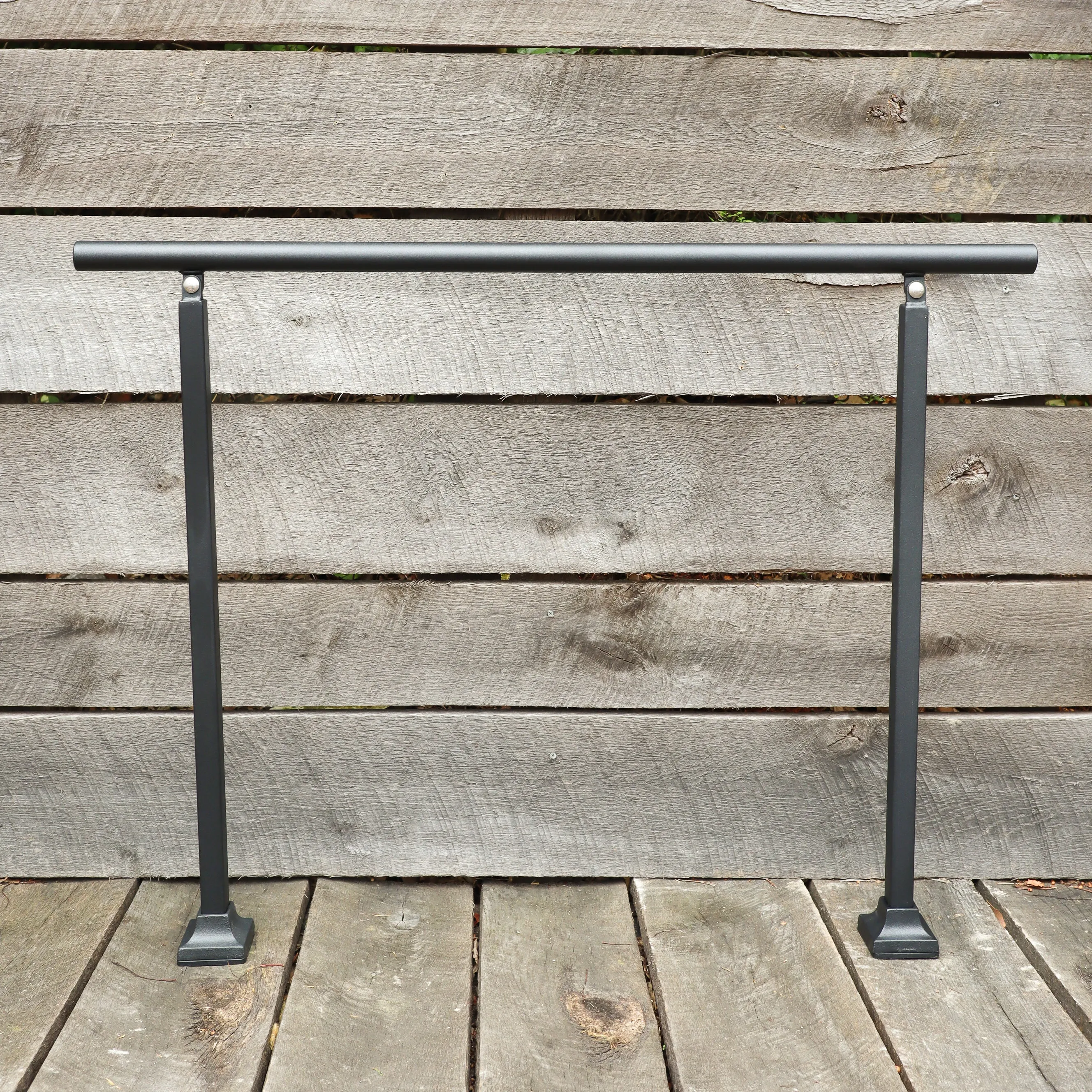 Custom Length Adjustable Metal Handrail with Modern Design - Make A Rail Grab Rail - Minimalist Stair Decor