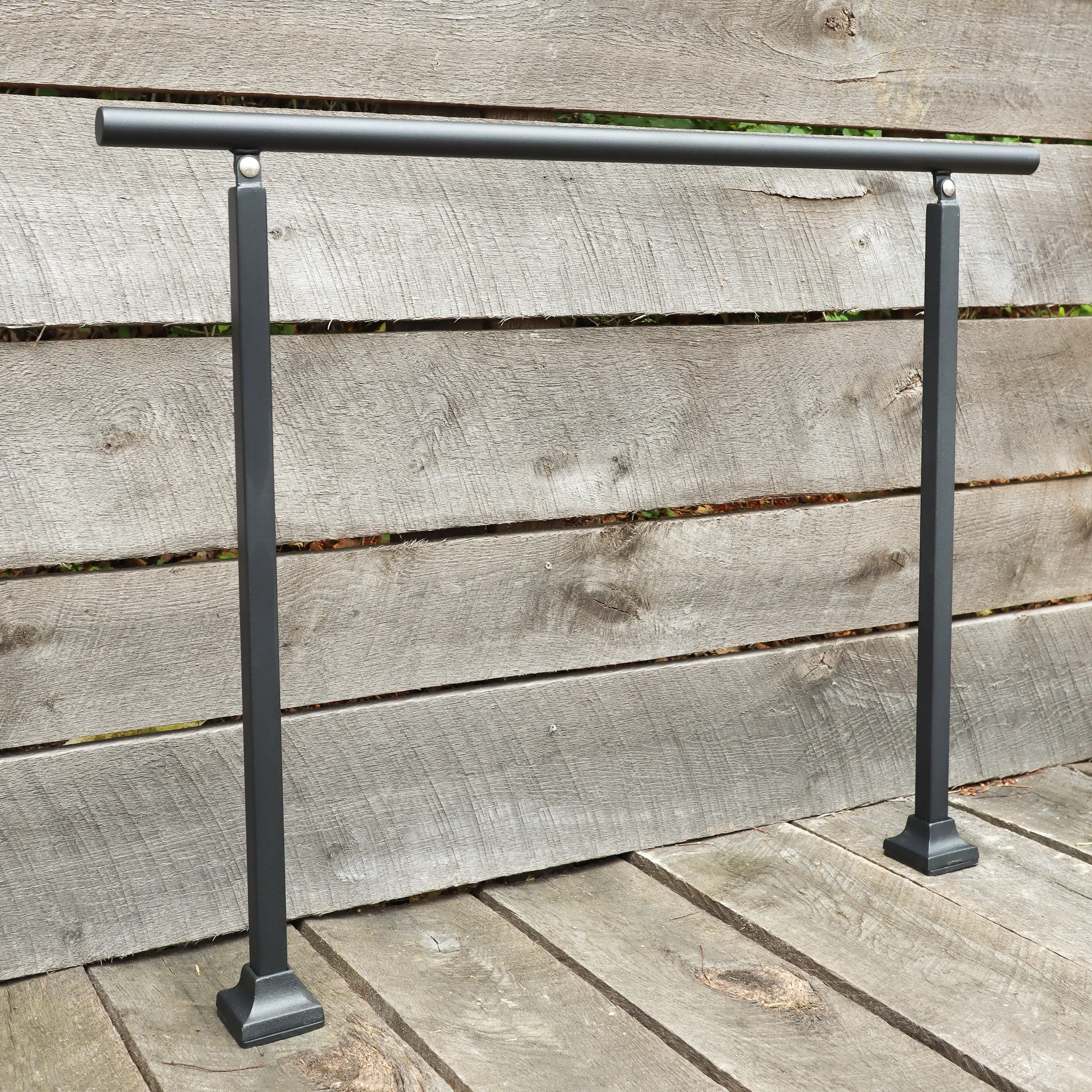 Custom Length Adjustable Metal Handrail with Modern Design - Make A Rail Grab Rail - Minimalist Stair Decor