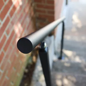 Custom Length Adjustable Metal Handrail with Modern Design - Make A Rail Grab Rail - Minimalist Stair Decor