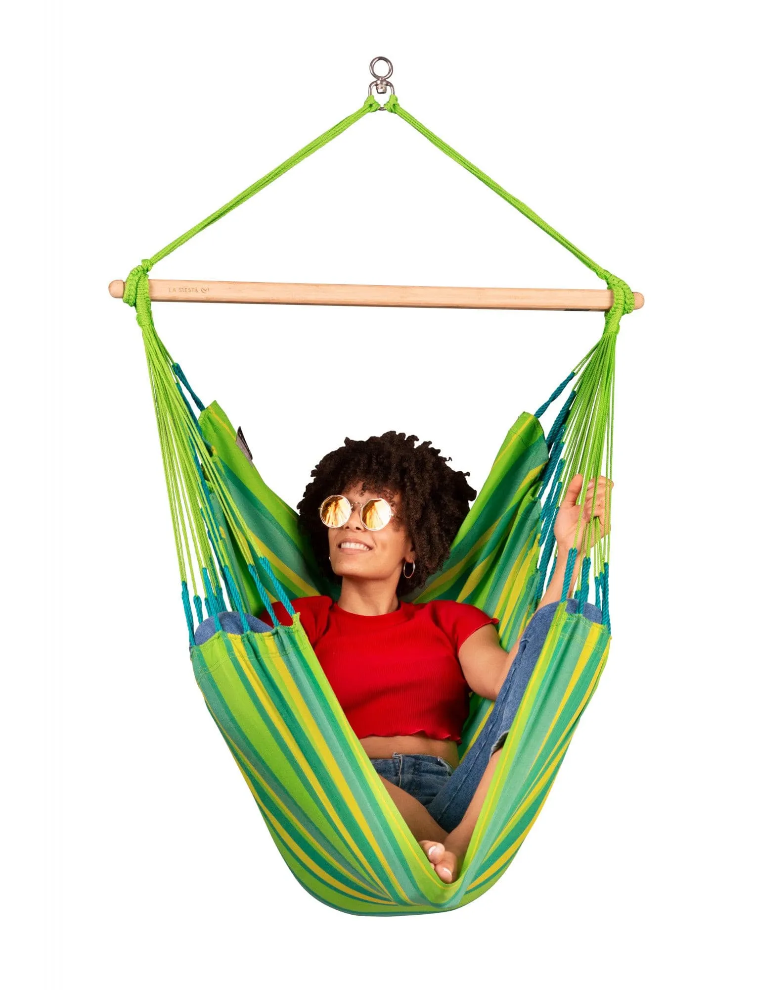 Domingo Lime - Weather-Resistant Basic Hammock Chair