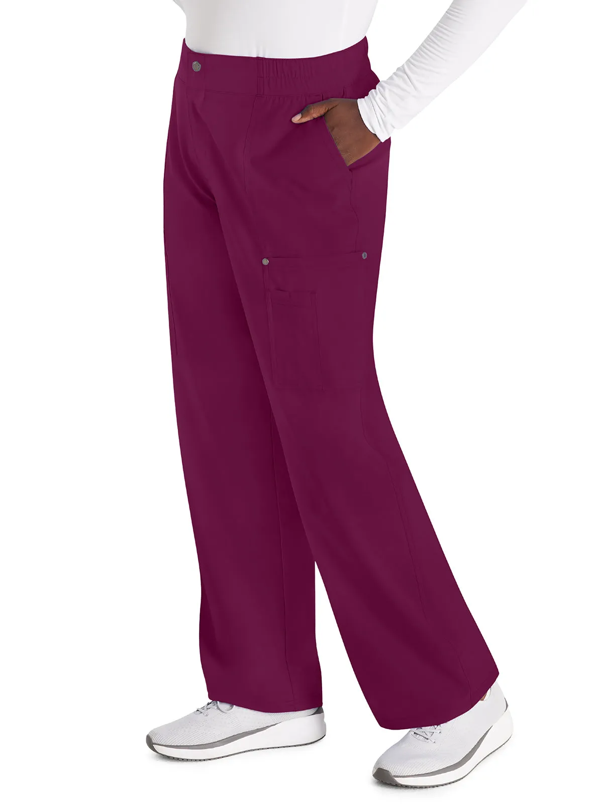 EDS Nxt - Women's Mid Rise Zip Fly Wide Leg Cargo Pant