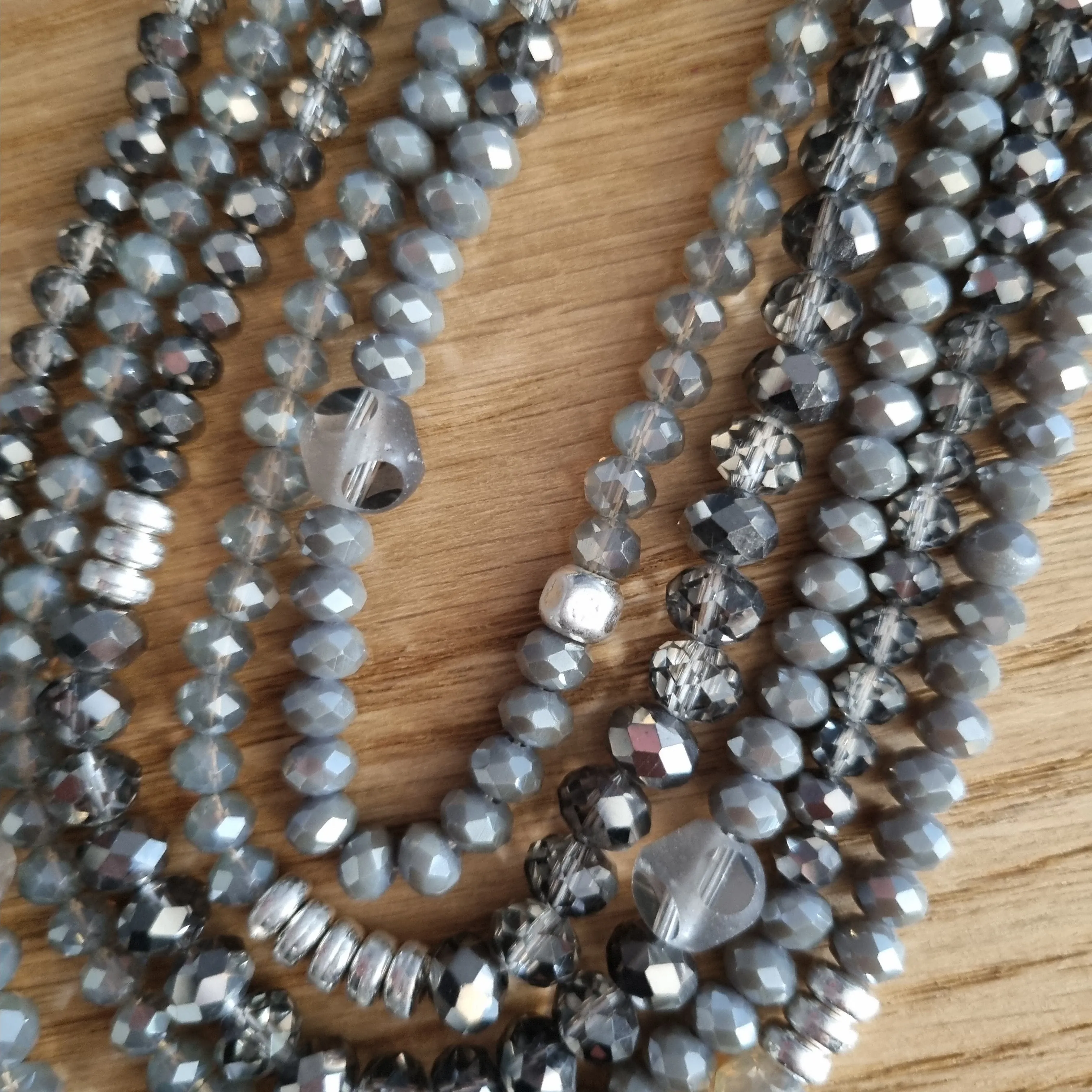 Envy Multi layered bead necklace with Pendant