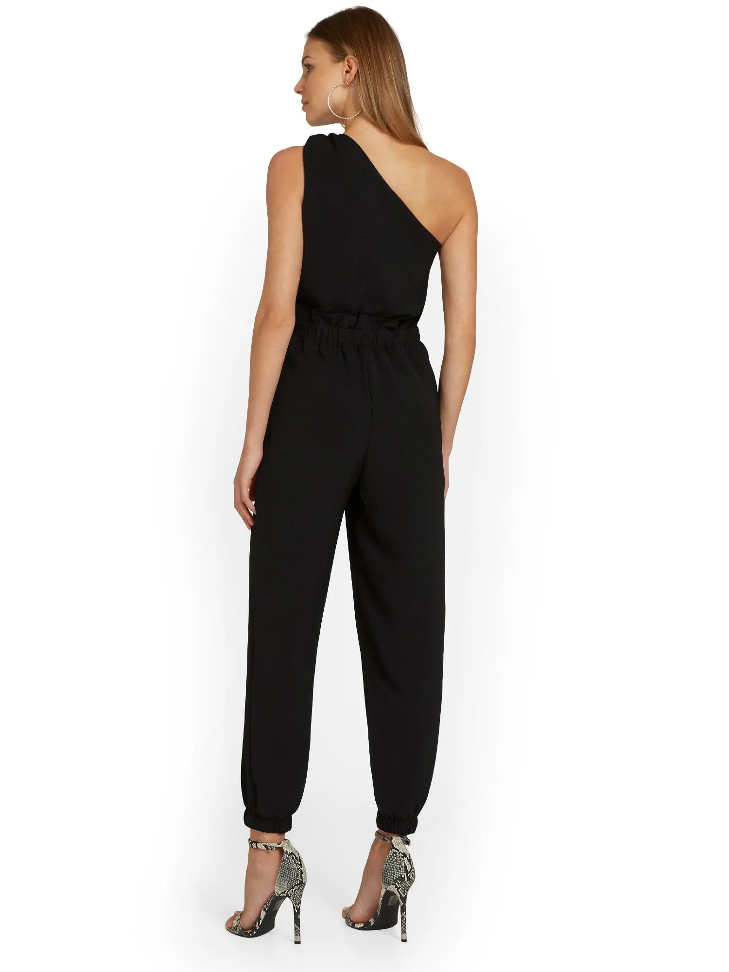 Gilli One-Shoulder Belted Jumpsuit - Brands We Love