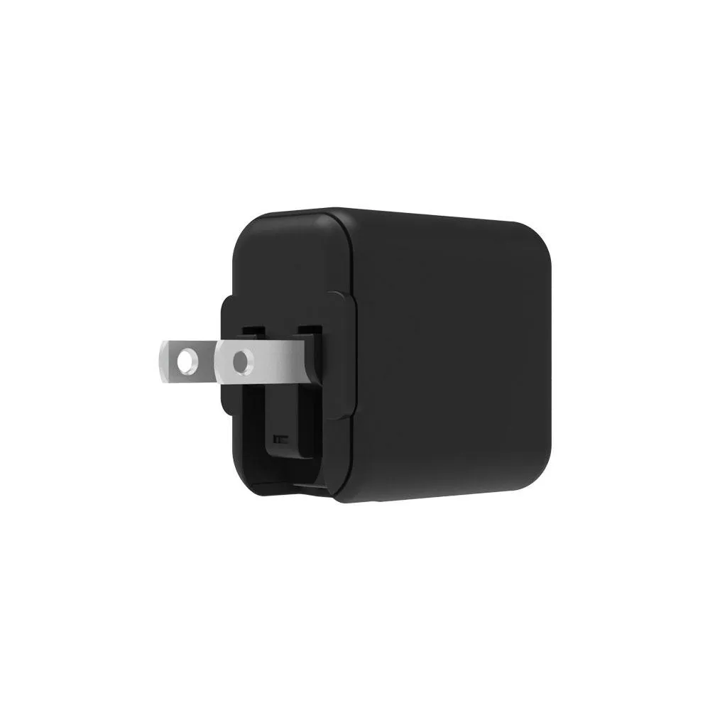 Griffin PowerBlock USB-C PD 18W Wall Charger with USB-C to Lightning Cable - Black