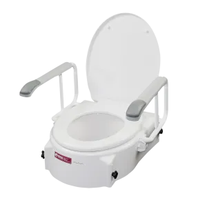 Height Adjustable Toilet Seat Raiser with Arms