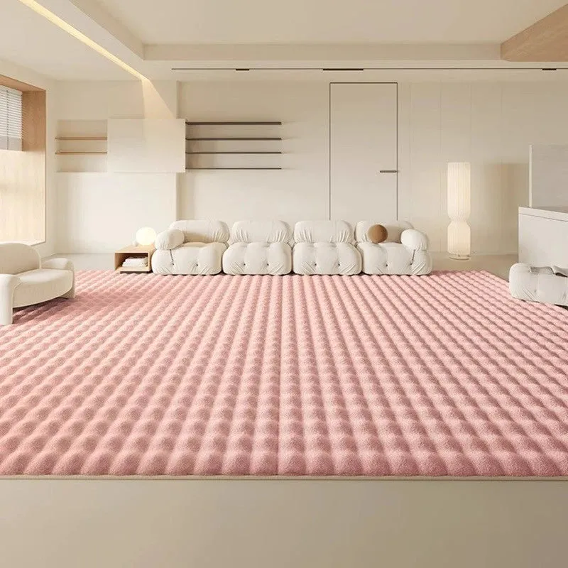 Indie Plush Faux Rabbit Fur Minimalist Area Rug