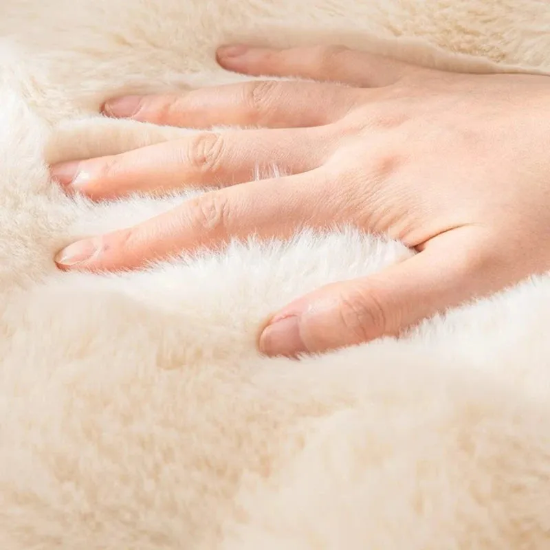 Indie Plush Faux Rabbit Fur Minimalist Area Rug