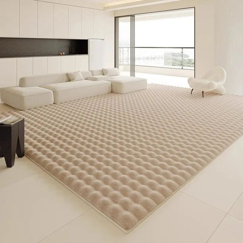Indie Plush Faux Rabbit Fur Minimalist Area Rug