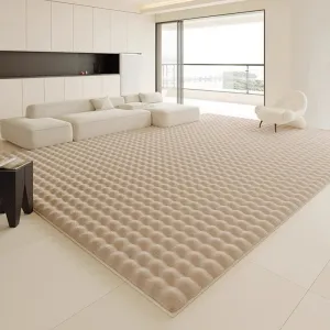 Indie Plush Faux Rabbit Fur Minimalist Area Rug