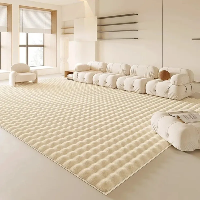 Indie Plush Faux Rabbit Fur Minimalist Area Rug