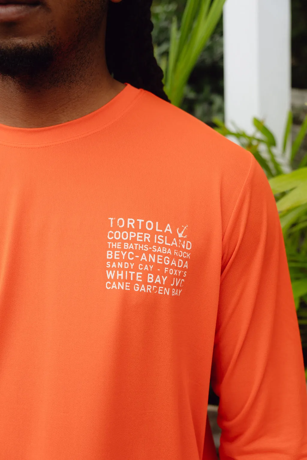 Island Names UPF50 Shirt - Sunset Red