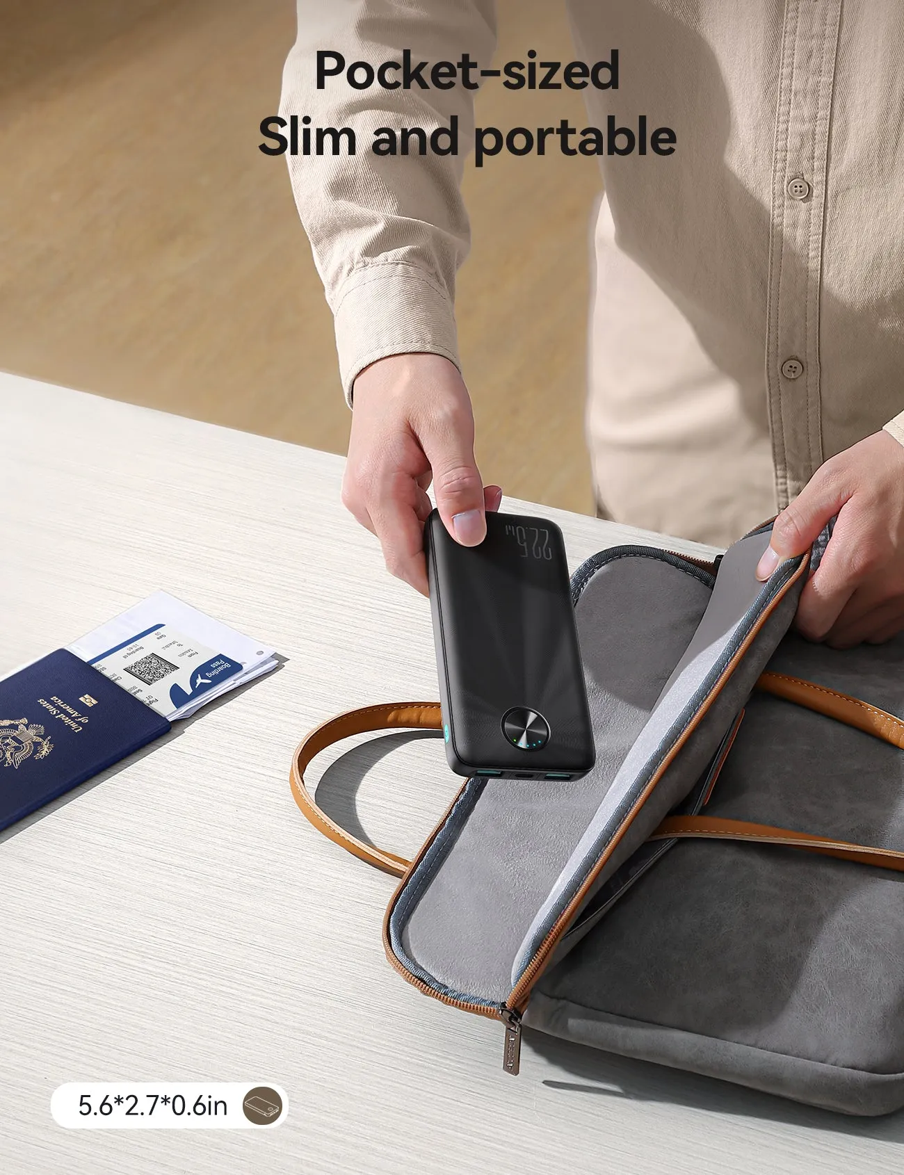 JOYROOM JR-PBF15 22.5W LED Fast Charging Power Bank 10000mAh
