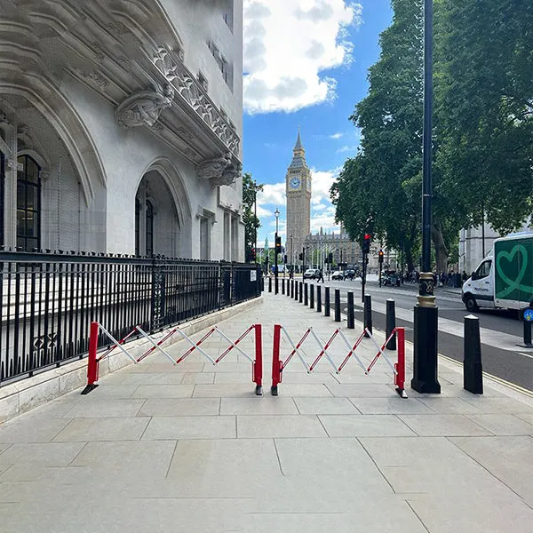 JW-RB-010F Red/White Expandable Safety Barrier Gate