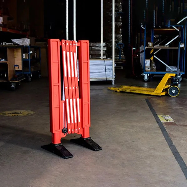 JW-RB-010F Red/White Expandable Safety Barrier Gate